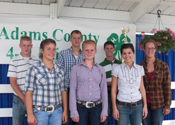 Back Row: L-R Shawn Kiess, Jon Keller, Luke Liechty, Front Row: Breanna Hockemeyer, Courtney Scherer, Sarah Sipe, Riley Smitley Back Row: L-R Shawn Kiess, Jon Keller, Luke Liechty, Front Row: Breanna Hockemeyer, Courtney Scherer, Sarah Sipe, Riley Smitley