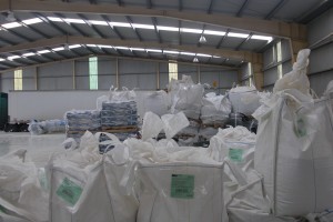 feed intgredients in the warehouse