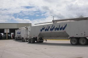 trucks ready to be loaded