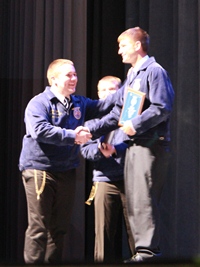 Chad Jones receives his Star in Agribusiness.