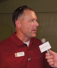 Chris Reat of Monsanto at the 2012 Farm Progress Show, August 28.