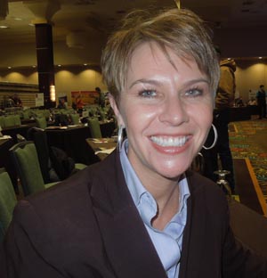 Dana Brooks with the National Milk Producers Federation at the Heart of America Dairy Expo, Springfield, Mo., Jan. 25, 2013.