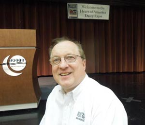 Missouri Dairy Association Exec. Dir. Dave Drennan at the Heart of America Dairy Expo, Springfield, Mo., January 24, 2013.