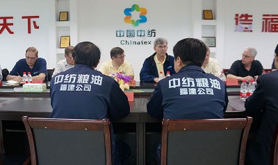 Iowa Soybean Association leaders met with officials of Chinatex, a major soybean importer in China.