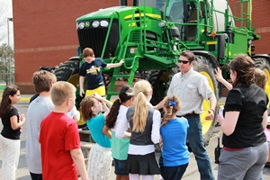 Students at Pine Tree learn about the new technologies farmers use.