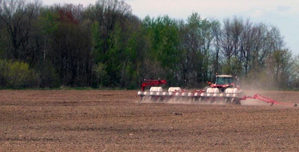 Planting in central Wisconsin