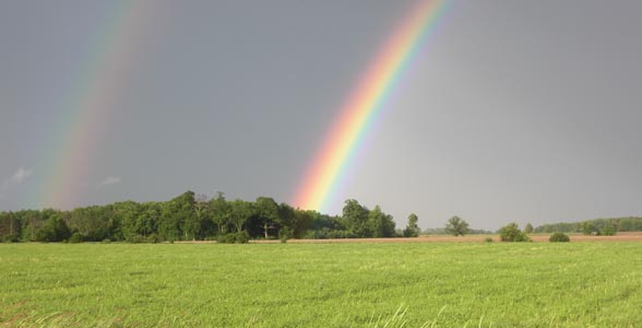 A double rainbow in Wisconsin