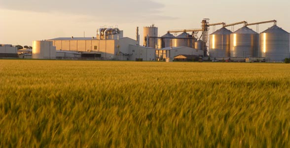 POET Biorefining, Laddonia, Mo., producing ethanol since 2006, early on the morning of June 12, 2013.
