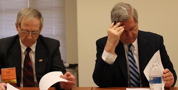 National Farmers Union President Roger Johnson and Ag Secretary Tom Vilsack during a USDA Conference Call.