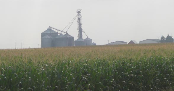 A hot and hazy summer day in central Iowa.