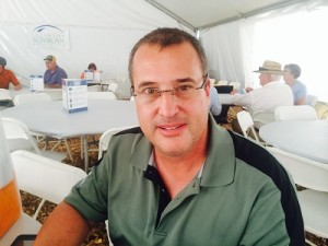 Kelly Robertson, Precision Crop Services, at the Farm Progress Show, Decatur, Ill., Sept. 2, 2015.