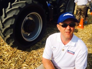Mitas Tire Engineer Norberto Herbener, Farm Progress Show, Decatur, Ill., Sept. 2, 2015.