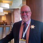 Discussing the issues with Minnesota Corn Growers president Harold Wolle