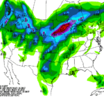 Rains to organize in the upper Midwest