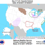 Heat wave to ease somewhat on the Plains, eastward