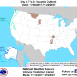 A drier pattern for Thanksgiving Week
