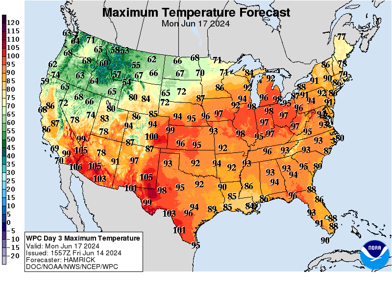 An early-season heat wave ahead, centered on the Midwest Corn Belt ...