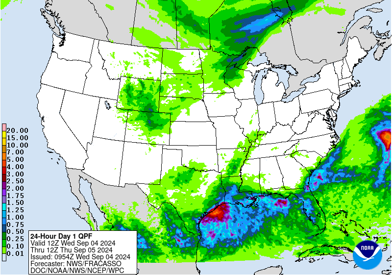 Temps vary across the Heartland; some rain on parts of the Plains ...