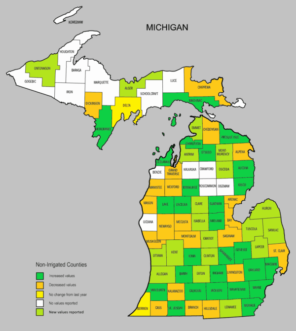 Michigan cash rents post widespread results