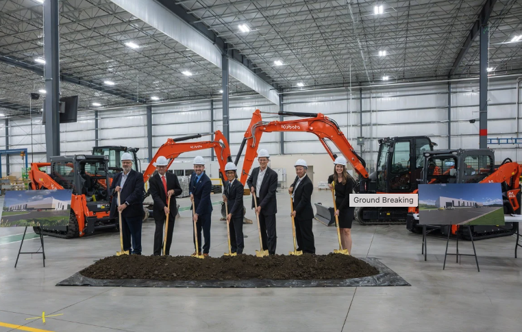 Kubota breaks ground on $30M equipment test center in Kansas